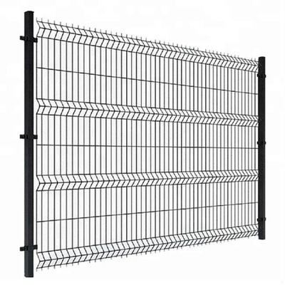 Acciaio galvanizzato saldatura giardino curvo 3D V pieghe saldate rete di filo di legno