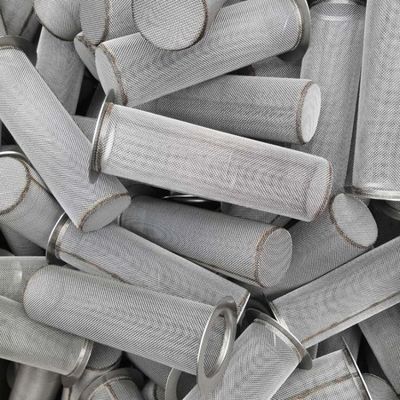 80-1000um tubo di filtro in acciaio inossidabile schermo cilindro maglia a prova di ruggine