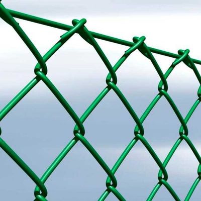 Amico dell'ambiente Verde PVC Chain Link Recinzione Estetica 1-2,4m Altezza