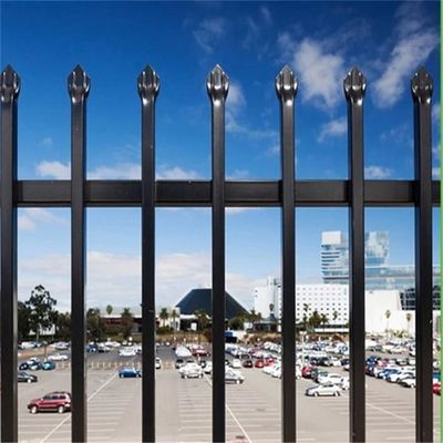 Recinzione in acciaio da metallo nero per esterni 6ft x 8ft Recinzione da giardino in ferro battuto