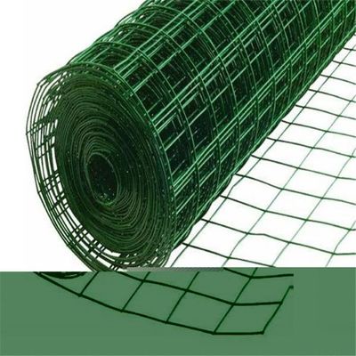 Ferma colore verde PVC rivestito 50x50mm rete di apertura Euro Holland Saldato rete di filo di rete di recinzione per il Cile