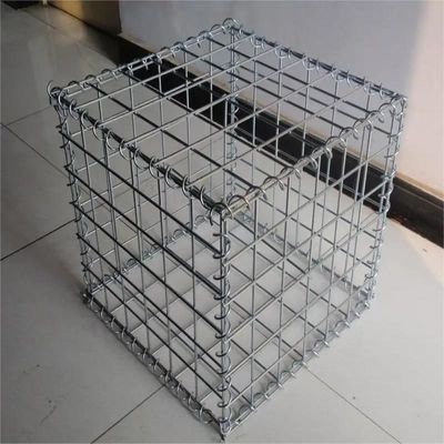 Pareti di supporto in gabion saldata Galfan 200x100x50 Recinzione da giardino in gabione saldata