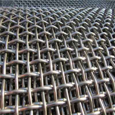 Mn65 Vibrating Screen 2 3 4 6 8 10 Mesh 8mm 9,5mm Acciaio inossidabile Crimped Wire Mesh per la miniera di cava
