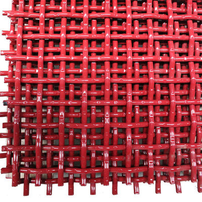 Griglia di filo tessuto durata di vita lunga proiettile PVC anti ruggine Griglia di filo stretta