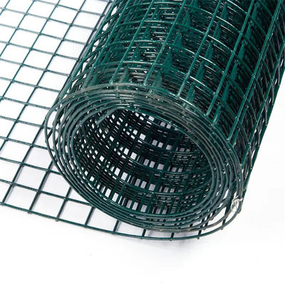 Panno hardware di vendita calda Rete metallica saldata in PVC da 1/4 di pollice 36'' X 100' Rotolo di rete metallica saldata zincata a caldo