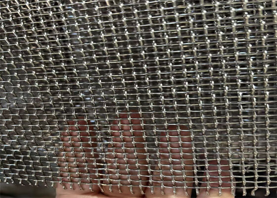 10x10 Apertura 304 316L Acciaio inossidabile Crimped Wire Mesh con resistenza alla corrosione per BBQ Grill Support e Custom Processing