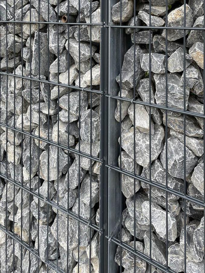 Pareti di sostegno Gabioni galvanizzati Caselle di pietra gabbia saldata 200x100x50cm 11