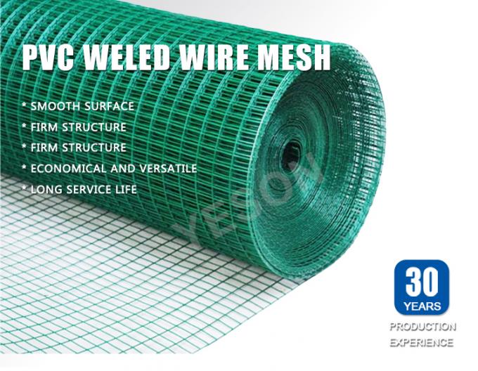 0.5mm-14mm Plastica PVC Saldato Rotoli di maglia di filo di maglia durevole Pet Cage Maglia di filo 0