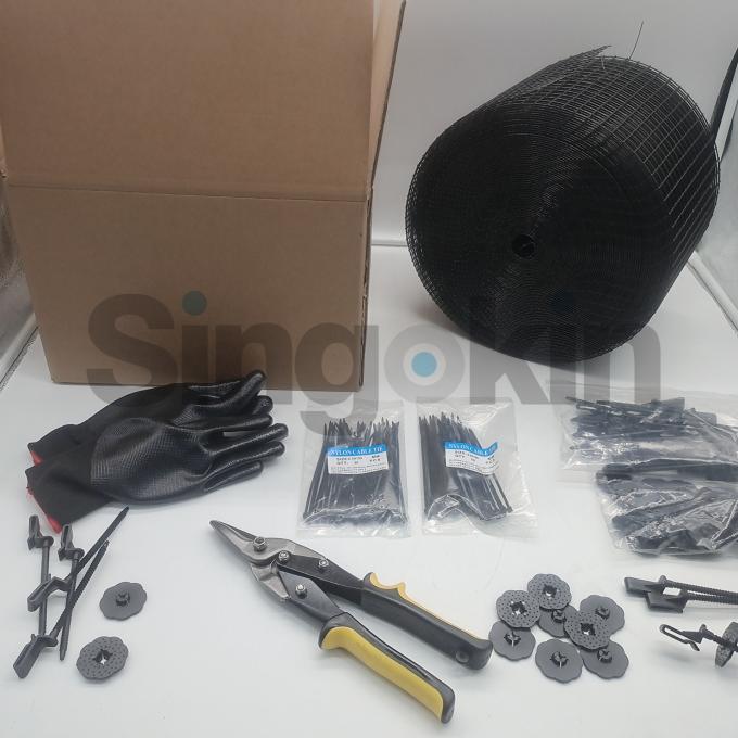 Pvc pannello solare a maglia saldata per uccelli kit di protezione del filo a prova di colombe rete per pannello solare 5