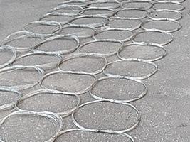 0.4-0.9mm Barriera antitanco Maglia di filo Tracce del serbatoio Ferita di acciaio 0