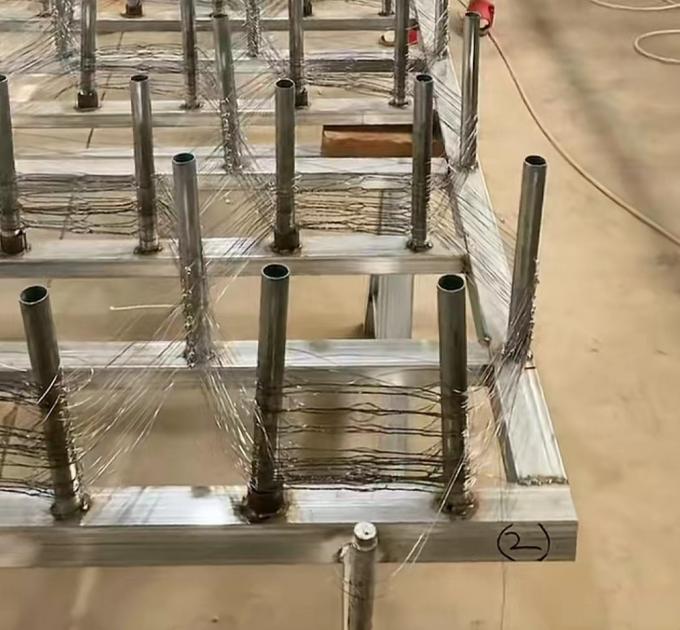0.4-0.9mm Barriera antitanco Maglia di filo Tracce del serbatoio Ferita di acciaio 4
