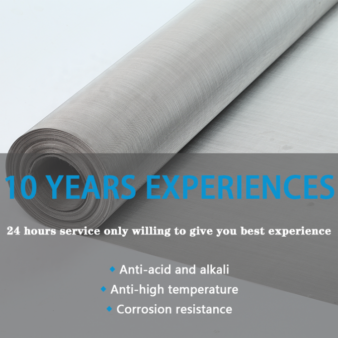ISO9001 304 Stainless Steel Woven Wire Mesh 100 200 Micron Sito ad olio d'acqua 0