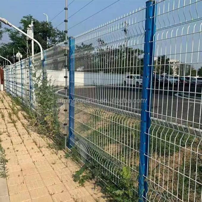 Fence 3d curva rivestita in vinile Fence a maglia saldata 1.5*3m 6
