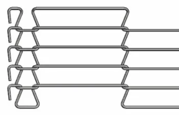 1.0mm-3.0mm Acciaio inossidabile Wire Mesh Conveyor Belt Per Forno Forno 1