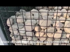 Gabion Basket Mesh Galvanizzato Saldato Gabion Box 2*1*1 Saldato Mesh Stone Cage